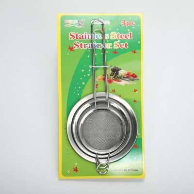 Stainless Steel Mesh Strainer 3 Pcs (1)