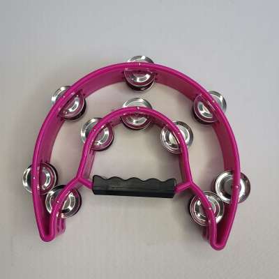 Musical Handheld Tambourine Half Moon