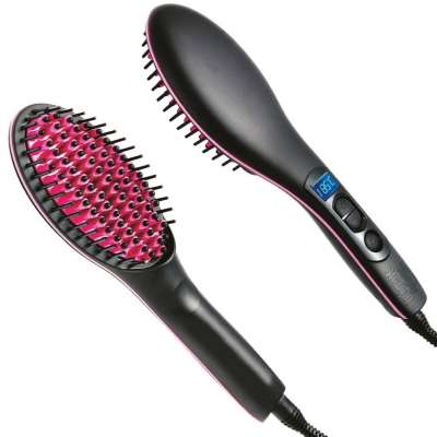 Ceramic Electric Digital Hair Straightening Brush