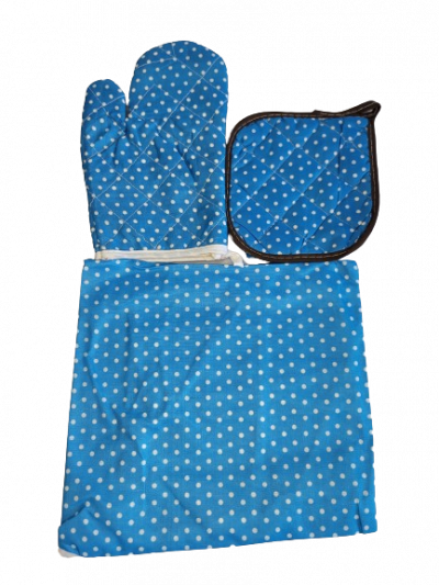 Kitchen, Apron and Mat (Blue)