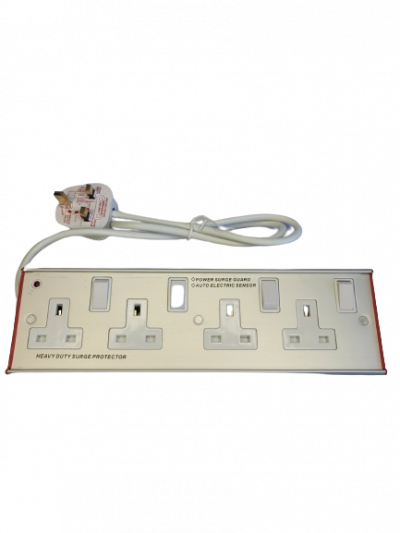 Extension 4-way Surge Protecter Switch (4 Square)