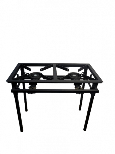 Two Plate Stand Alone Outdoor Industrial Gas Cooker