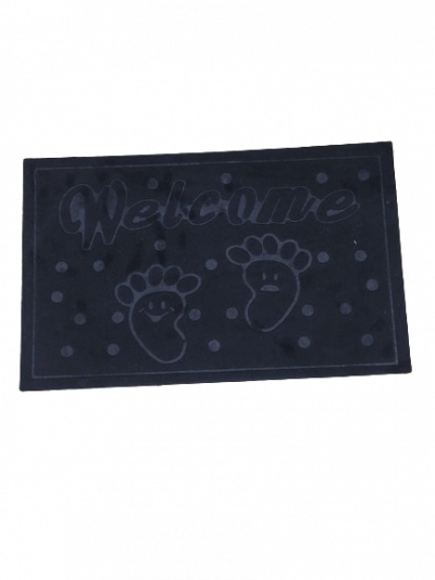 Black Doormat 43x68cm