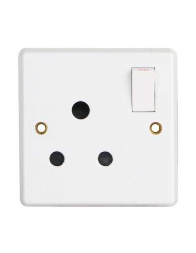 15 Amp Round Wall Socket